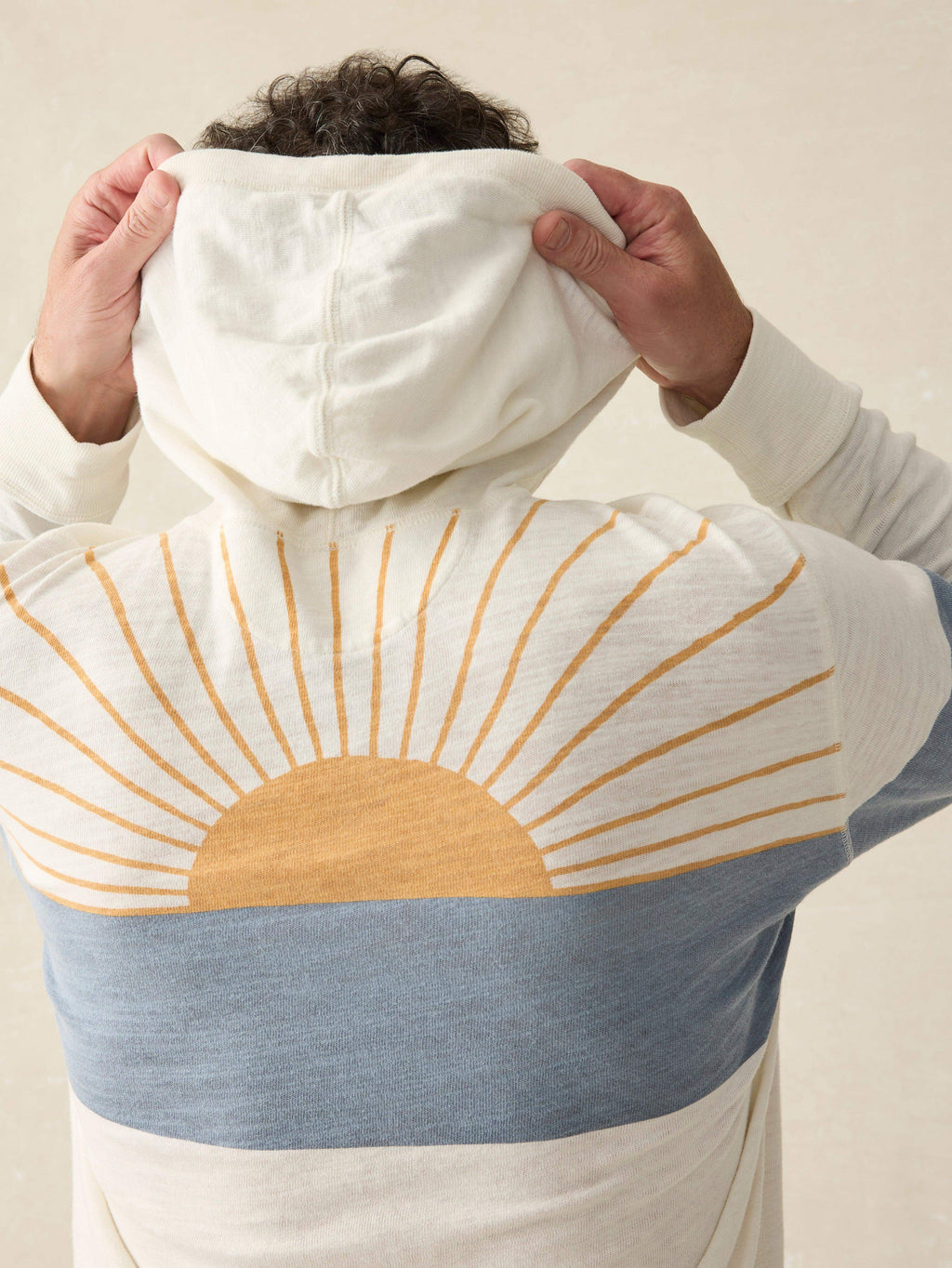 Sunwashed Sunray Organic Hoodie - Ocean Sunrise