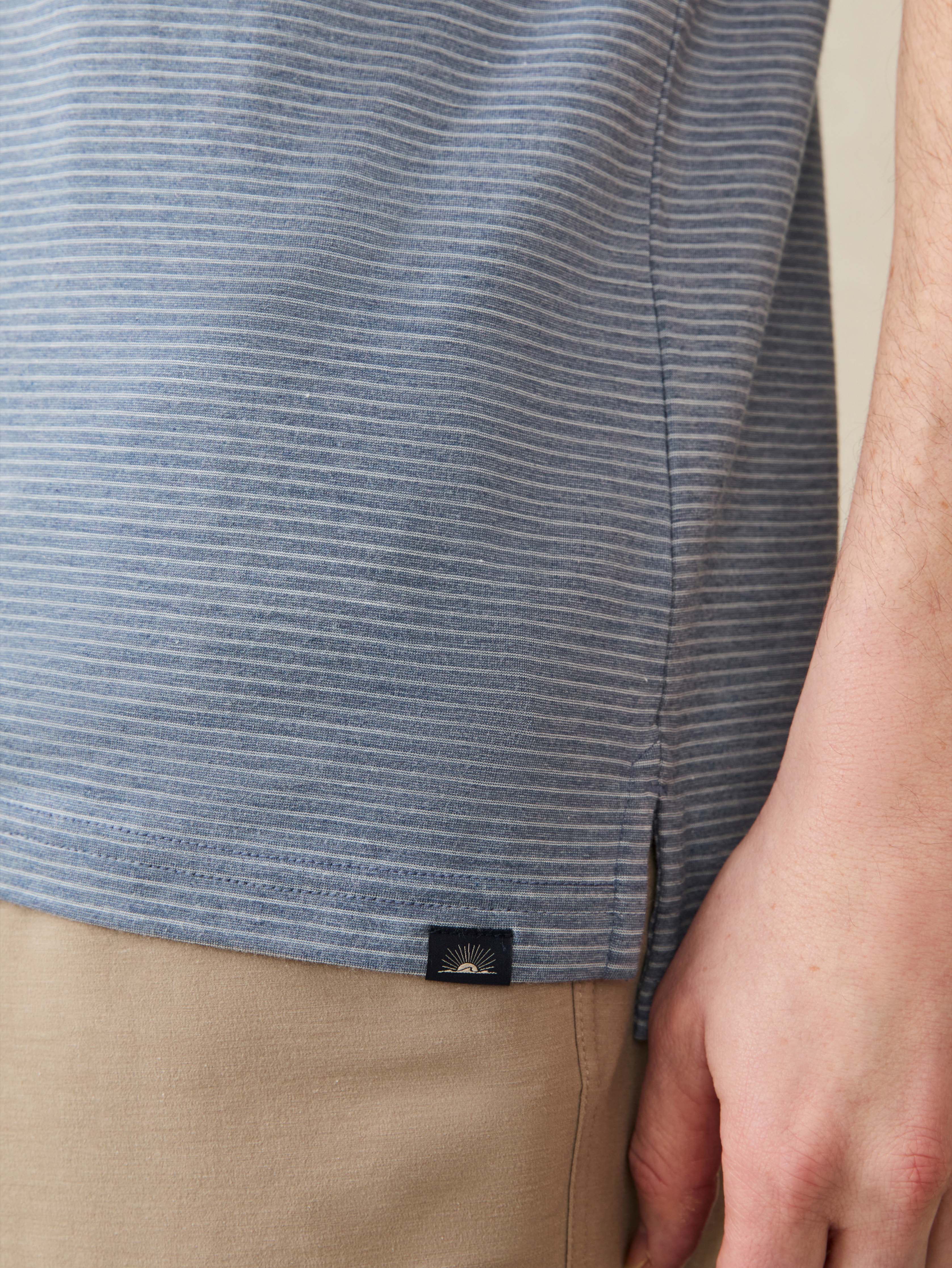 Short-Sleeve Movement™ Polo - Azure Beach Stripe