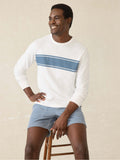 Long-Sleeve Sunwashed Tee - White Surf Stripe