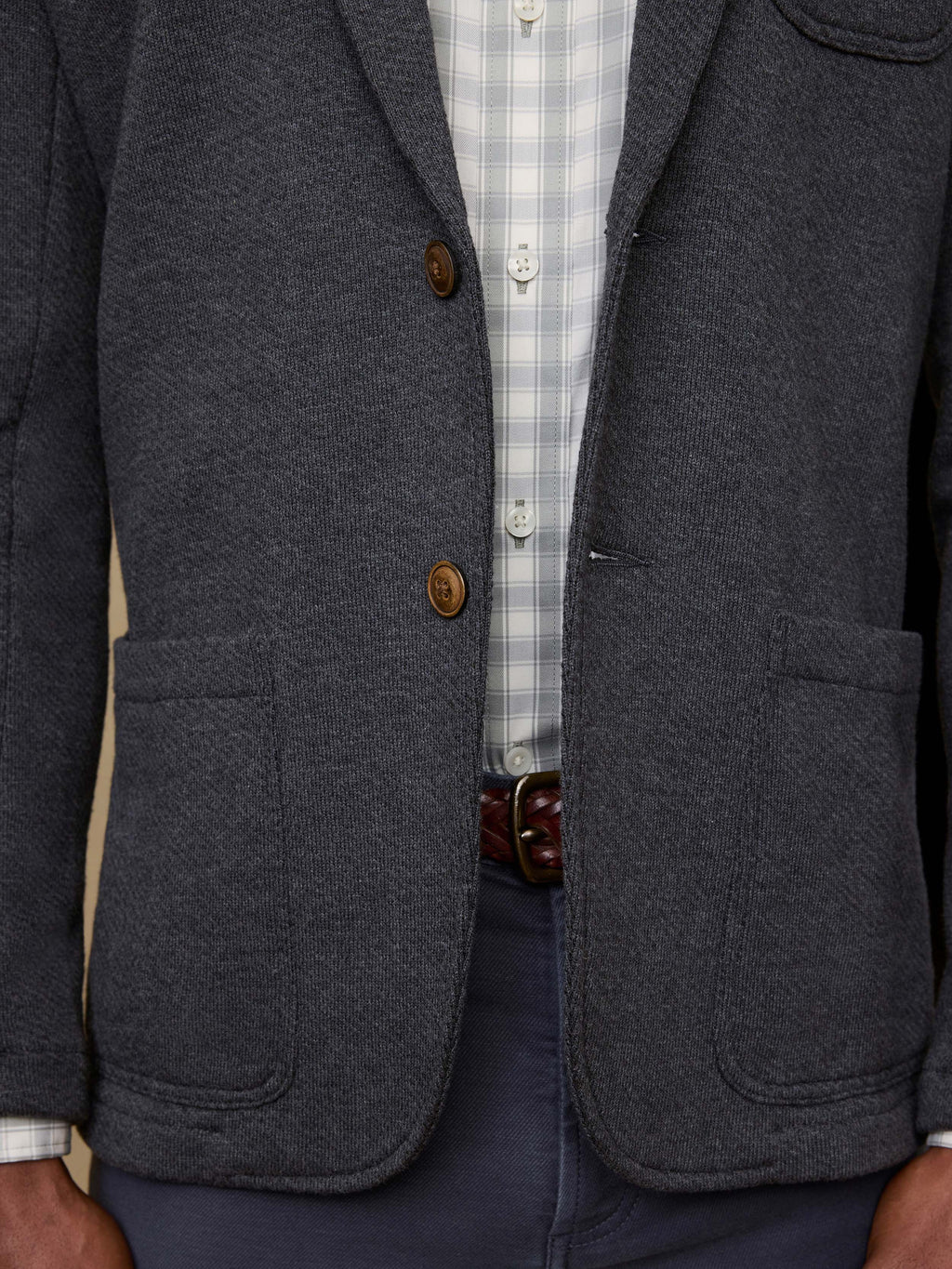 Inlet Knit Blazer (Tall) - Black Sky Melange