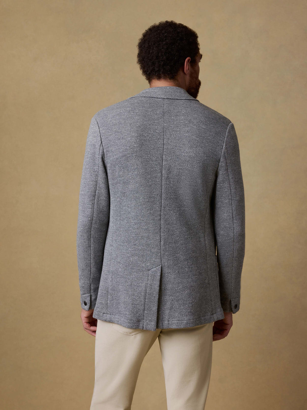 Inlet Knit Blazer (Short) - Medium Grey Melange