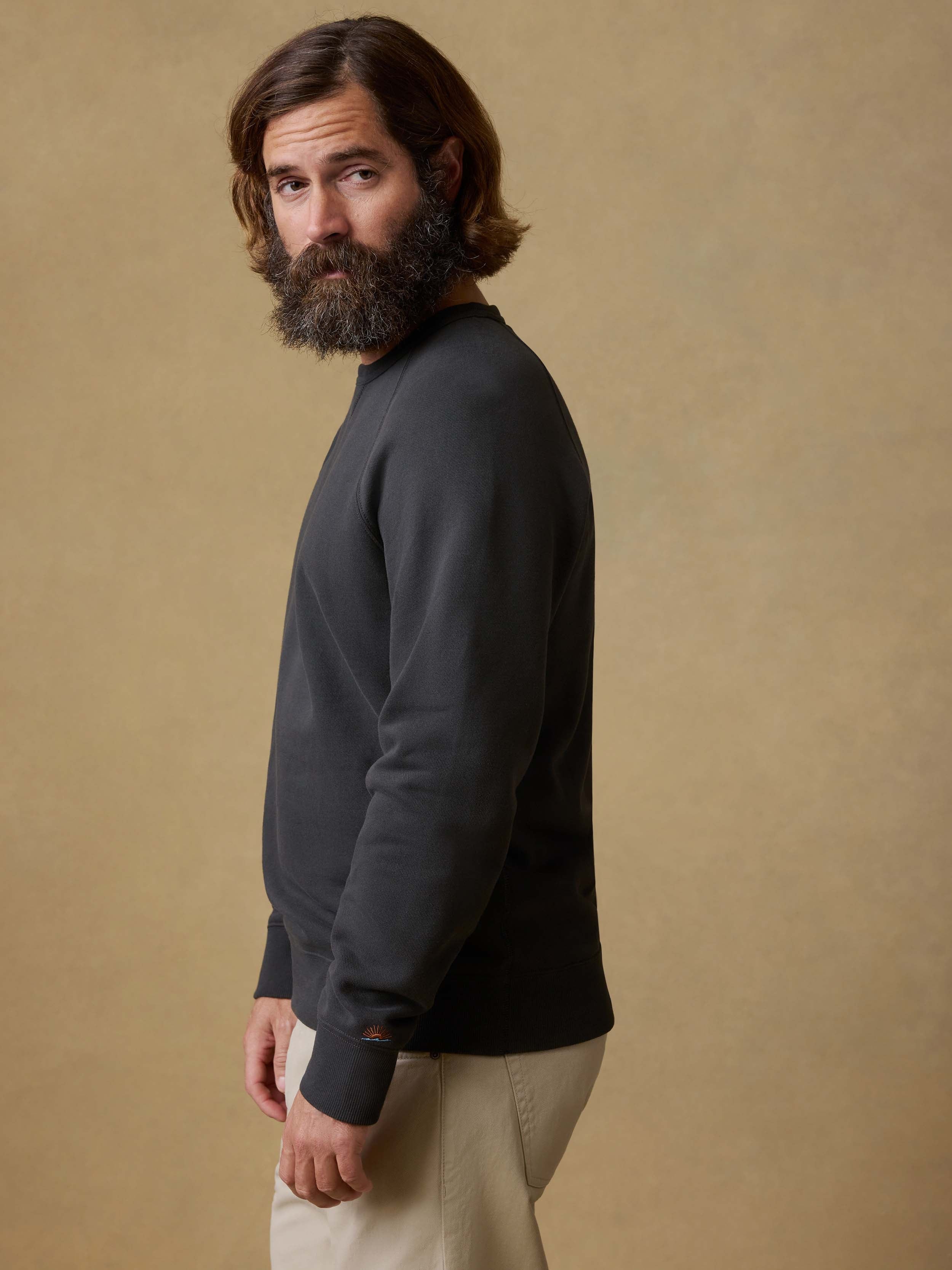 High Standard Fleece Crewneck - Mountain Black