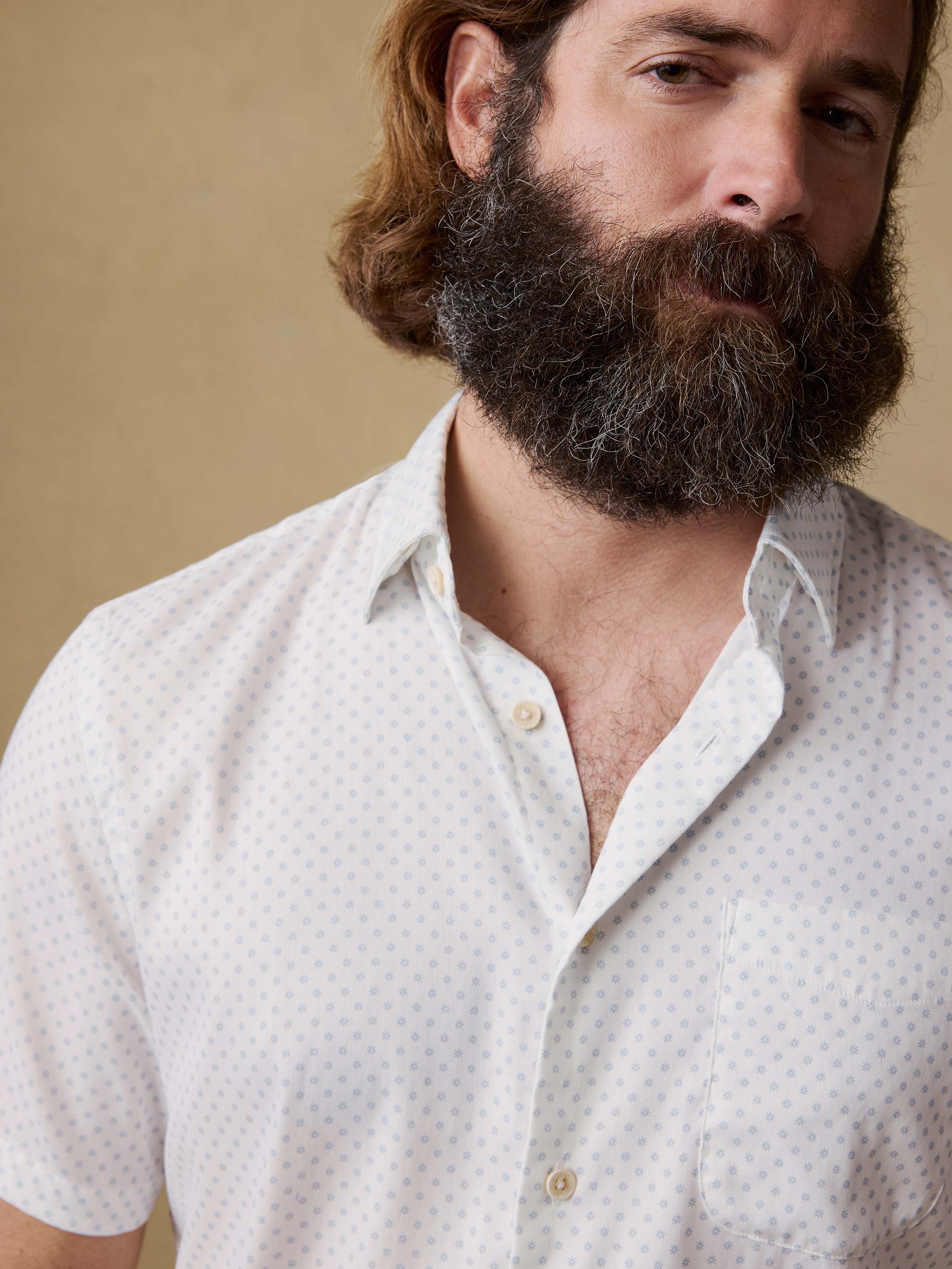 Short-Sleeve Movement™ Monterey Shirt - Mist Sunburst