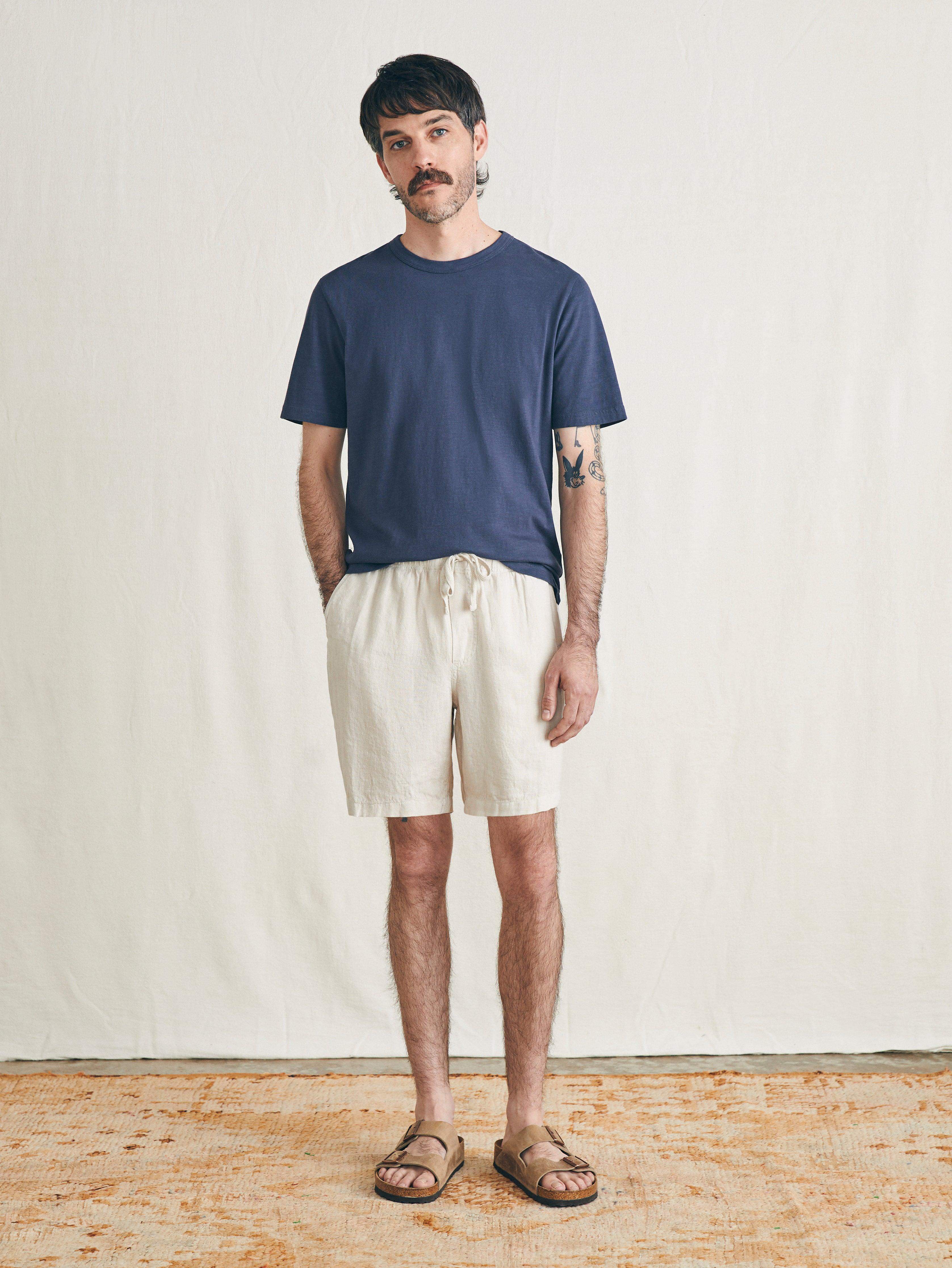 Essential Linen Short (6.5") - Weathered Sand