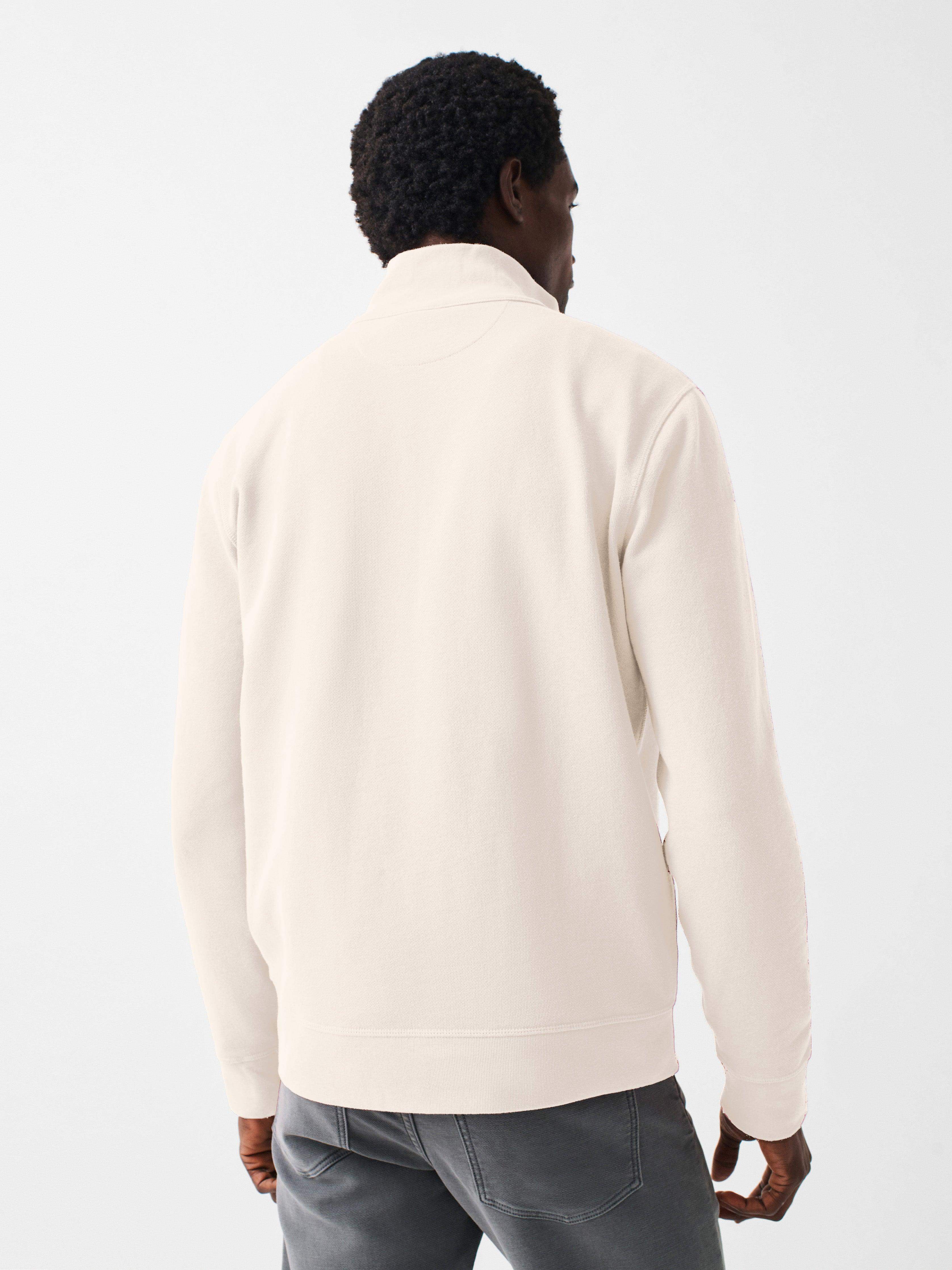 Charleston Long-Sleeve Terry Quarter-Zip - Solar White