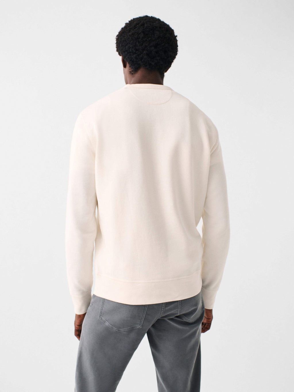 Martha's Vineyard Long-Sleeve Terry Crewneck - Solar White